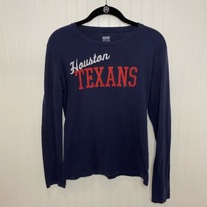 Women's Houston Texans Long Sleeve Print T-shirt